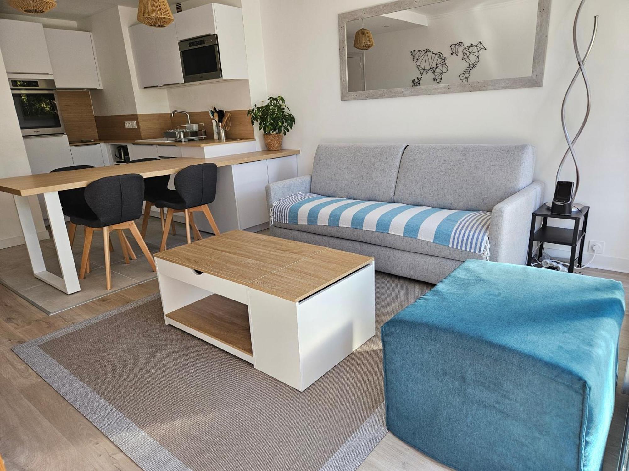 Le Capitole - Studio Plage Benoit Dans Residence Face Mer La Baule Eksteriør bilde