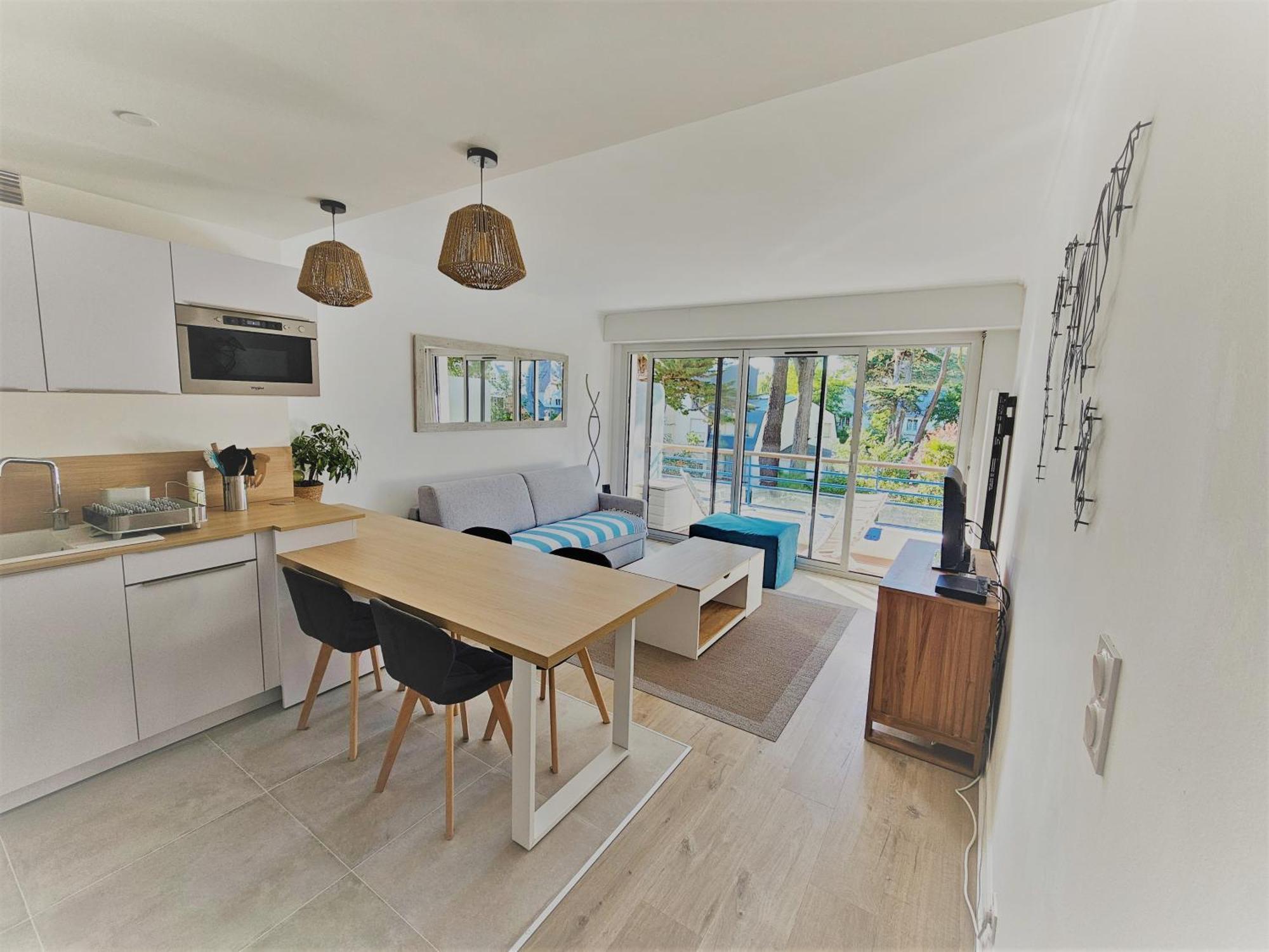 Le Capitole - Studio Plage Benoit Dans Residence Face Mer La Baule Eksteriør bilde